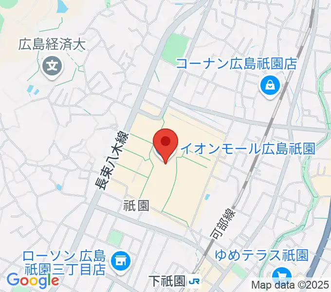 島村楽器 イオンモール広島祗園店の地図