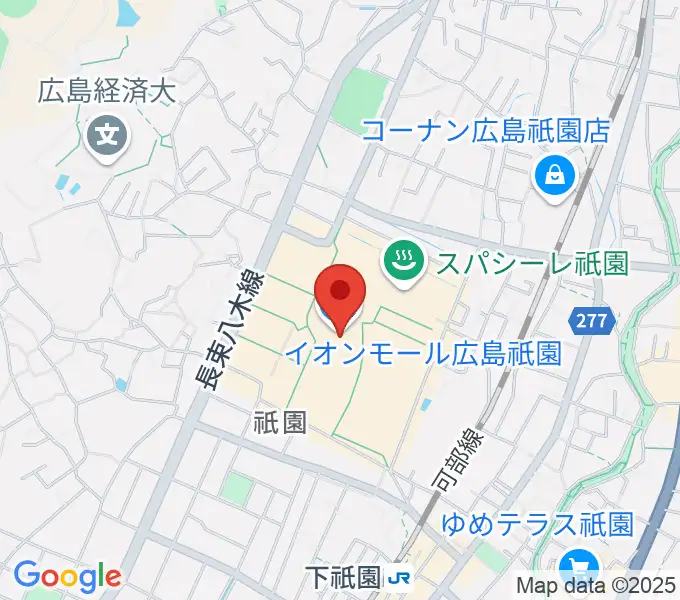 島村楽器 イオンモール広島祗園店の地図