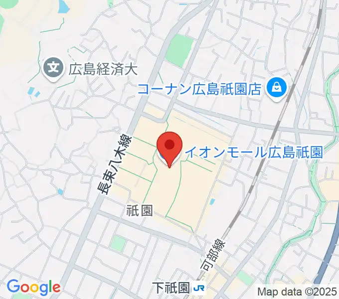 島村楽器 イオンモール広島祗園店の地図