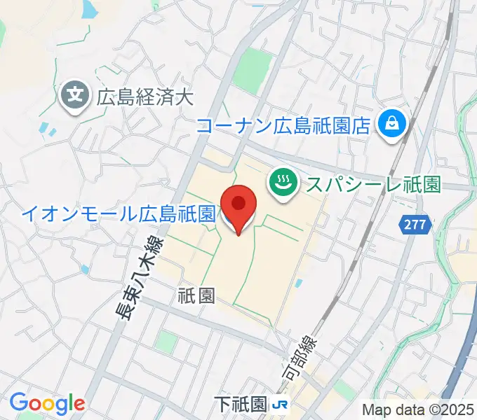 島村楽器 イオンモール広島祗園店の地図