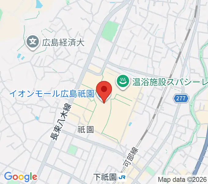島村楽器 イオンモール広島祗園店の地図