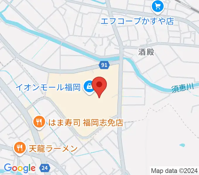 島村楽器 イオンモール福岡店の地図