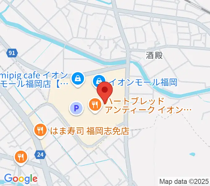 島村楽器 イオンモール福岡店の地図