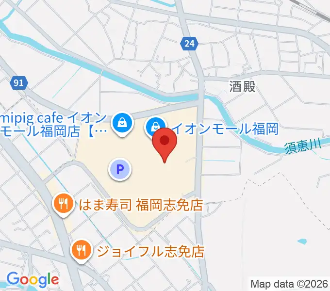島村楽器 イオンモール福岡店の地図