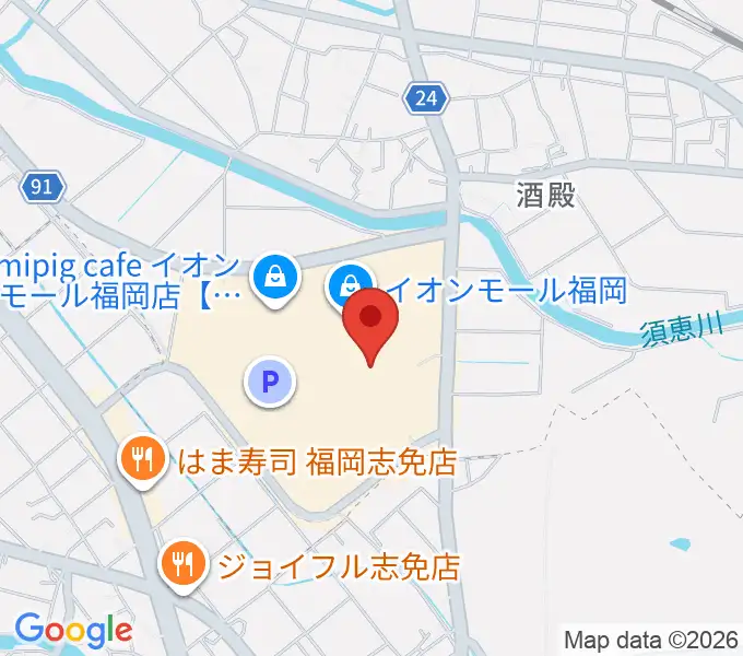 島村楽器 イオンモール福岡店の地図