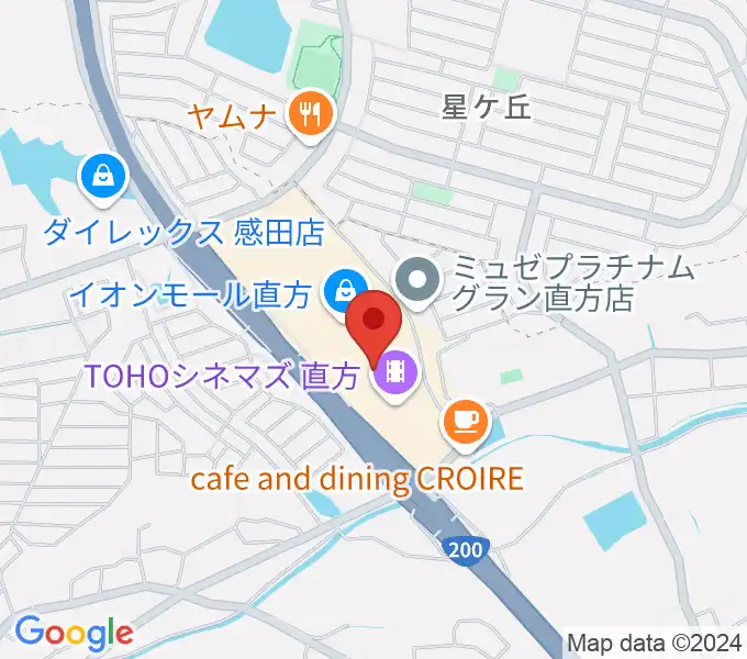 島村楽器 イオンモール直方店の地図