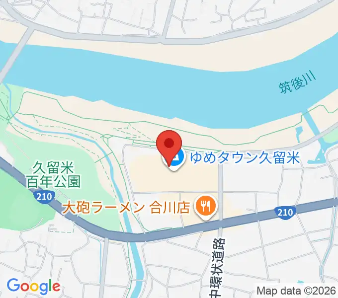 島村楽器 久留米ゆめタウン店の地図