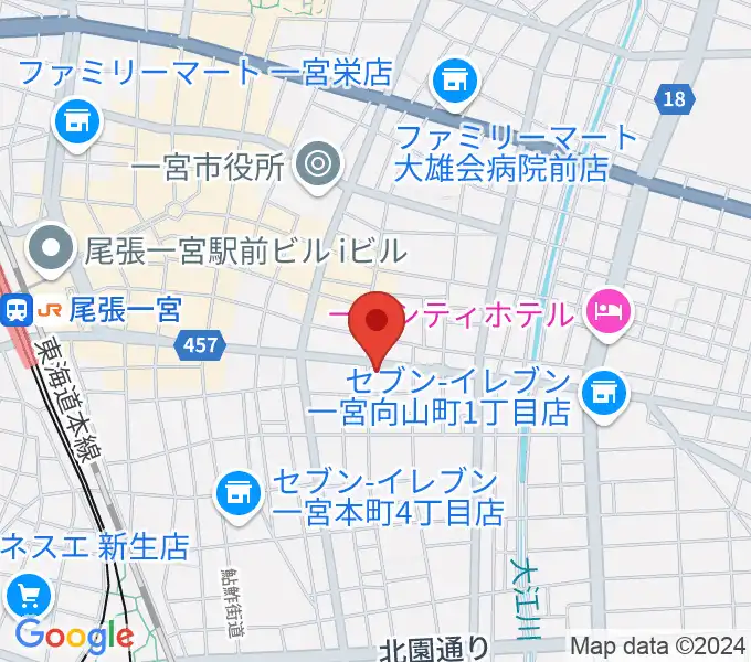 ミュージックポケット スタジオの地図