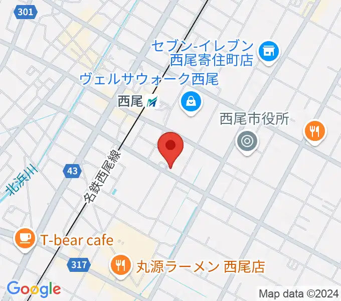 西尾エイトビートの地図