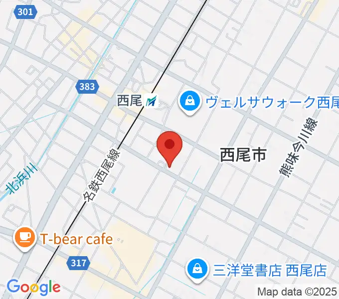 西尾エイトビートの地図