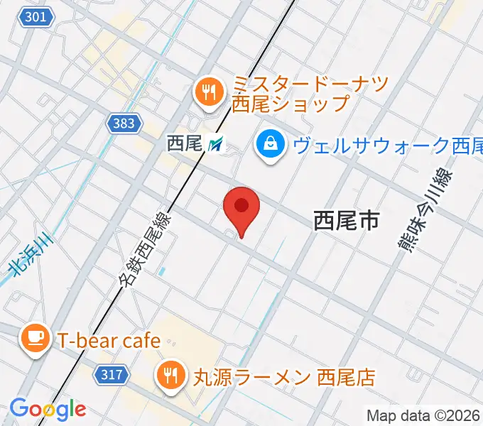 西尾エイトビートの地図