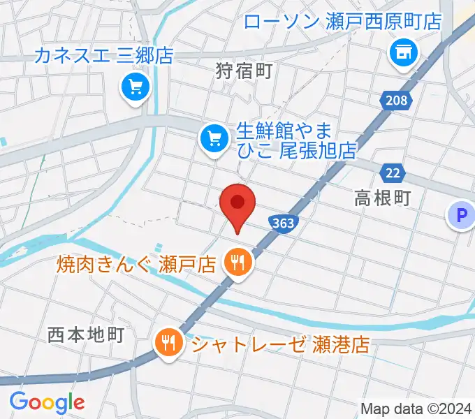 スタジオ・ミディの地図