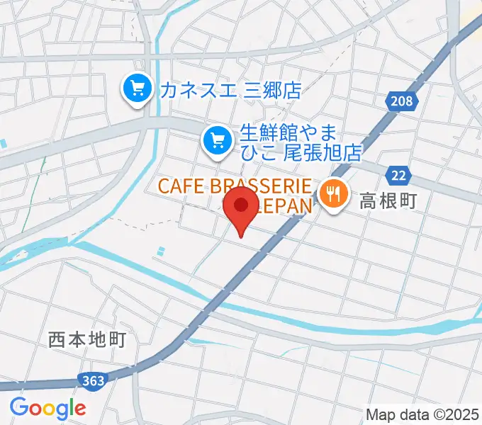 スタジオ・ミディの地図