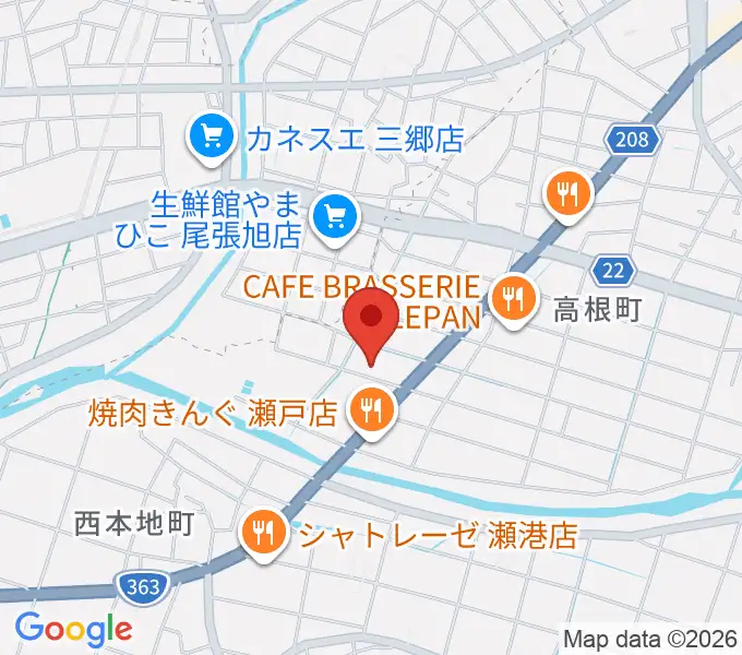 スタジオ・ミディの地図
