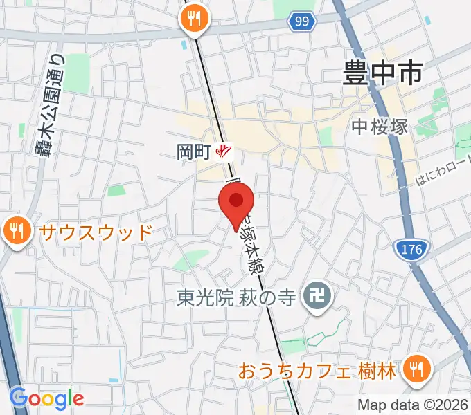 DEW9(スタジオデューク)の地図