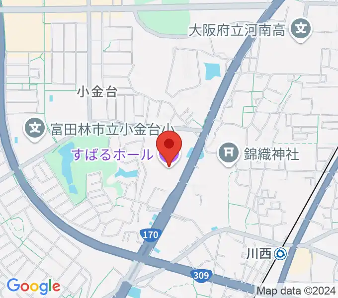 すばるホール 音楽練習室の地図