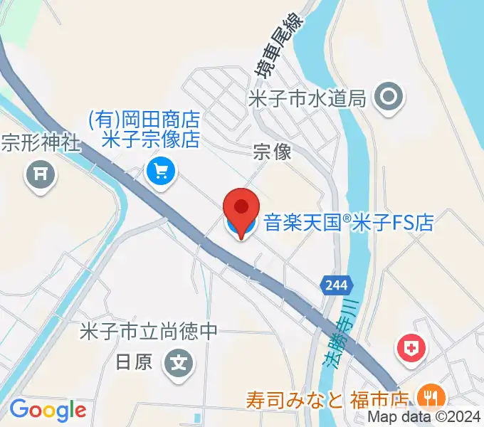 音楽天国 鳥取米子店の地図