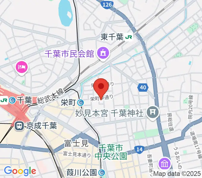 Y'S GUITARの地図