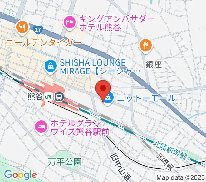 山野楽器サウンドクルー熊谷の地図