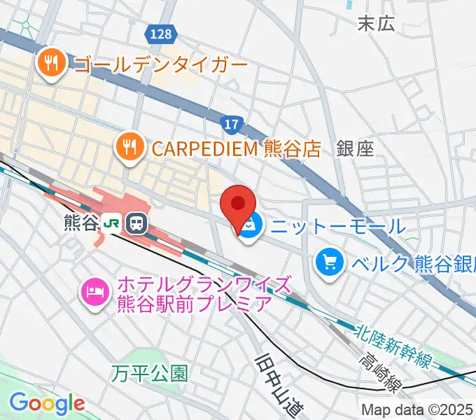 山野楽器サウンドクルー熊谷の地図