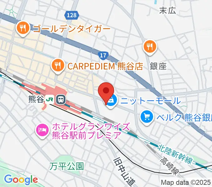 山野楽器サウンドクルー熊谷の地図