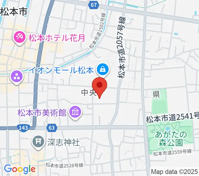 島村楽器 イオンモール松本店の地図