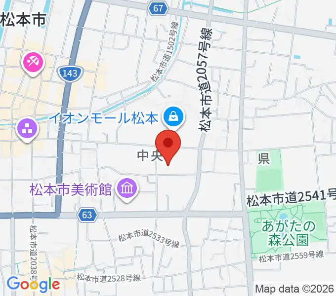 島村楽器 イオンモール松本店の地図