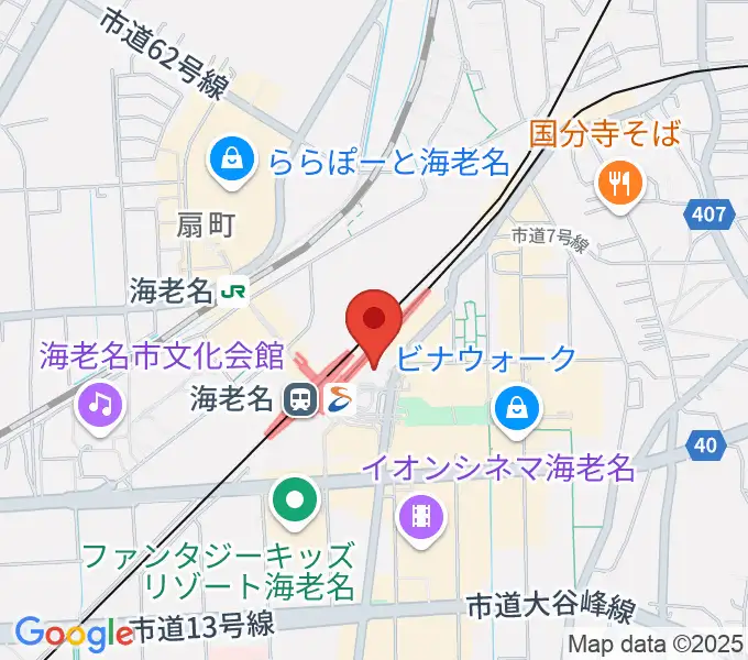 山野楽器サウンドクルー海老名の地図