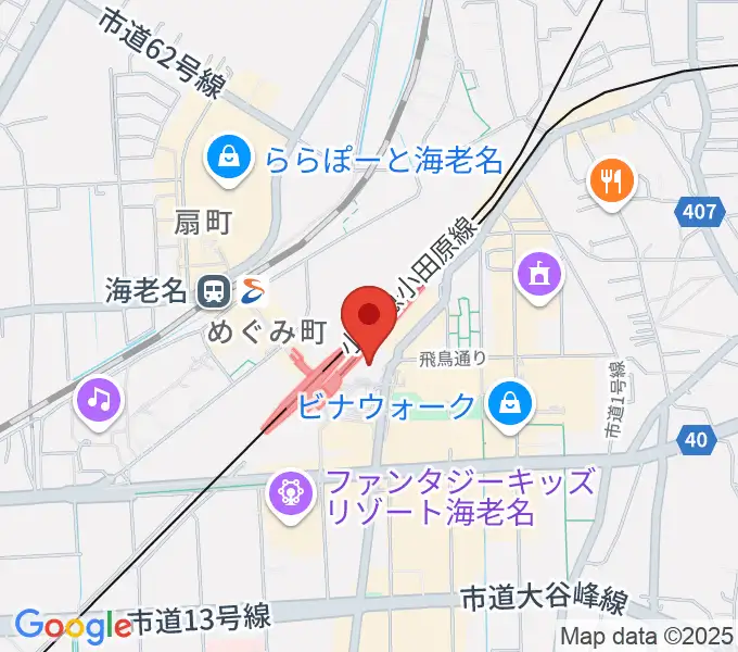 山野楽器サウンドクルー海老名の地図
