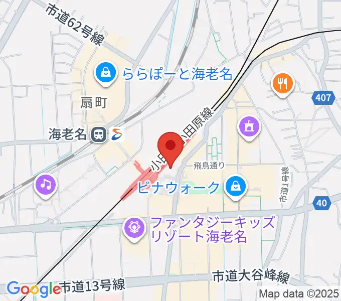 山野楽器サウンドクルー海老名の地図