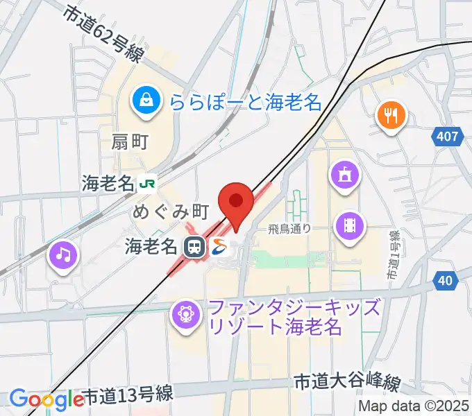 山野楽器サウンドクルー海老名の地図