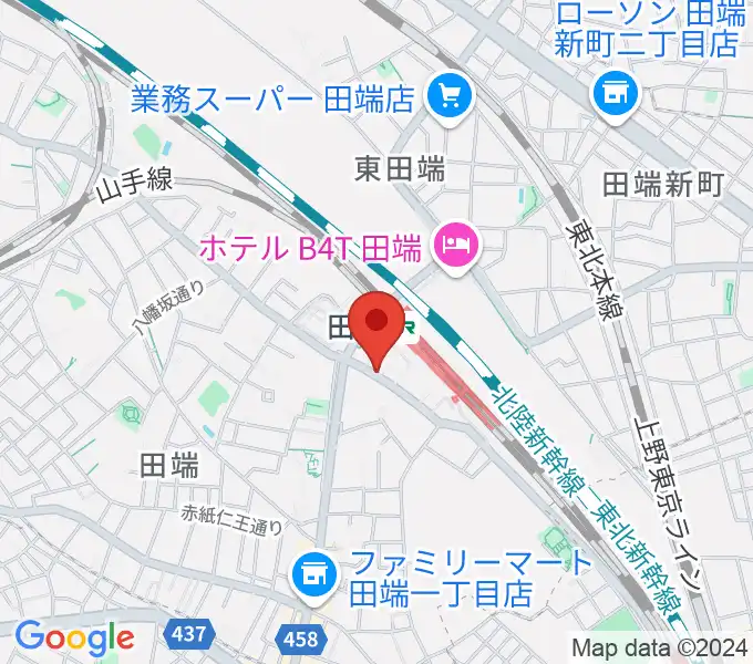 田端Pスタジオの地図