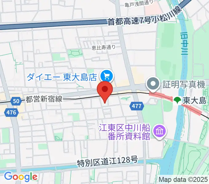 東大島文化センターの地図