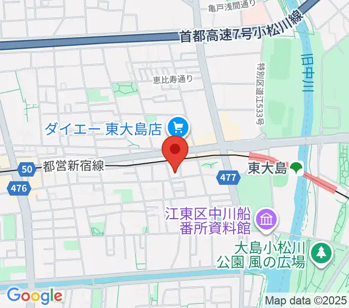 東大島文化センターの地図