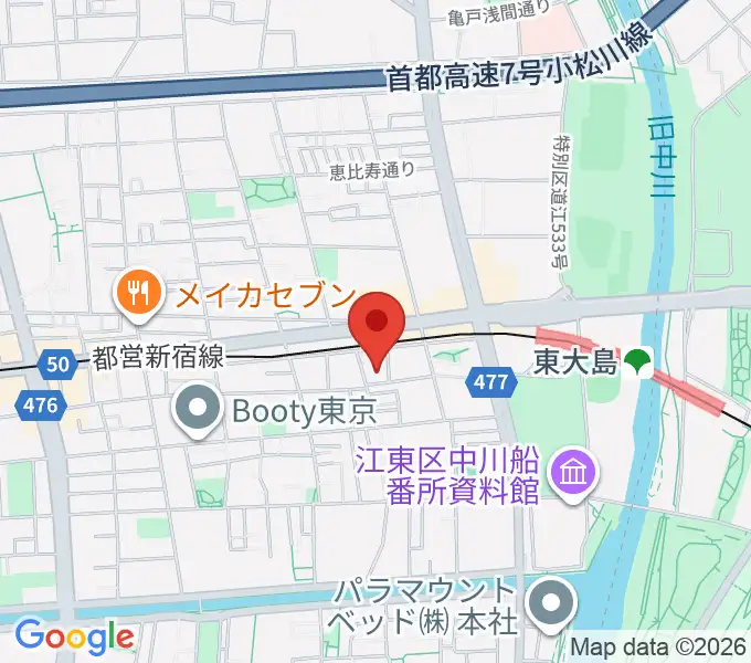 東大島文化センターの地図