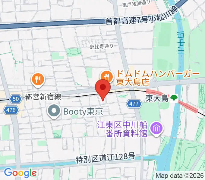 東大島文化センターの地図