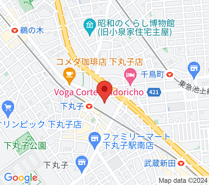 大田区民プラザ 音楽スタジオの場所