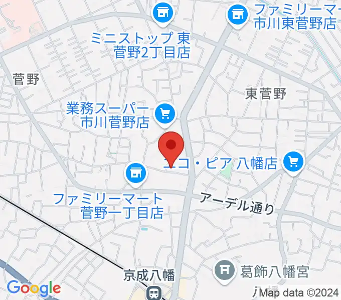 ハーティスト・ミュージックの地図