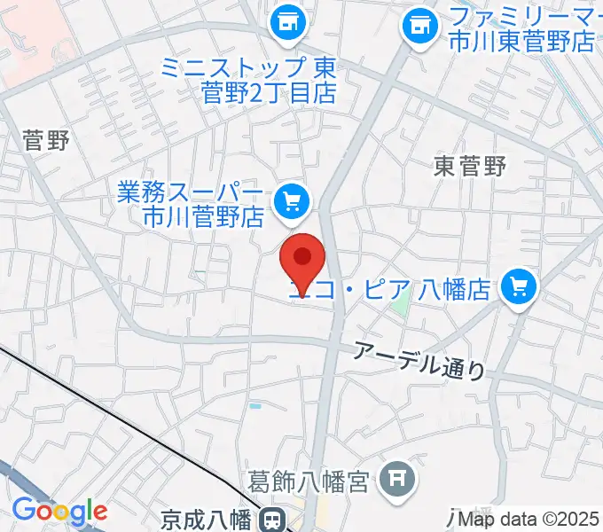 ハーティスト・ミュージックの地図