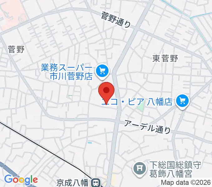 ハーティスト・ミュージックの地図