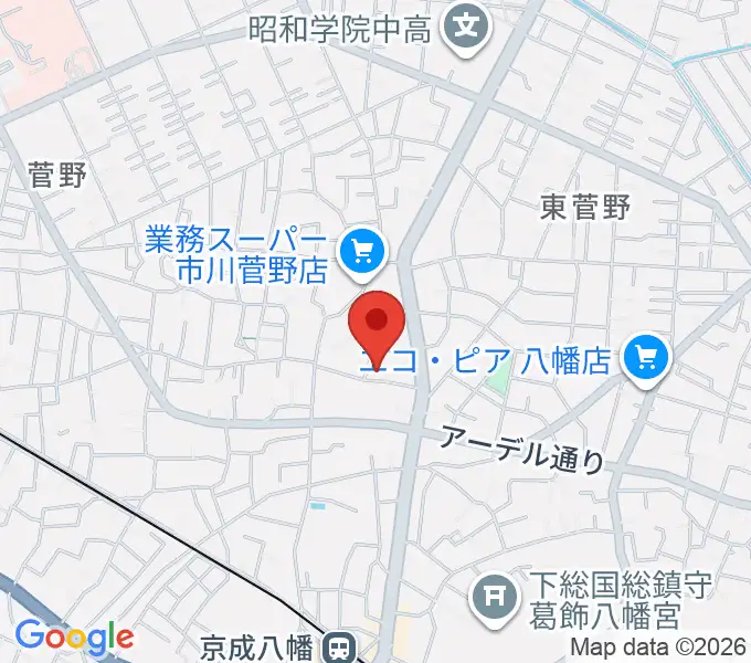 ハーティスト・ミュージックの地図