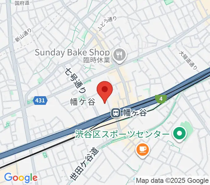 幡ヶ谷アスピアホールの地図