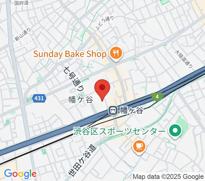 幡ヶ谷アスピアホールの地図