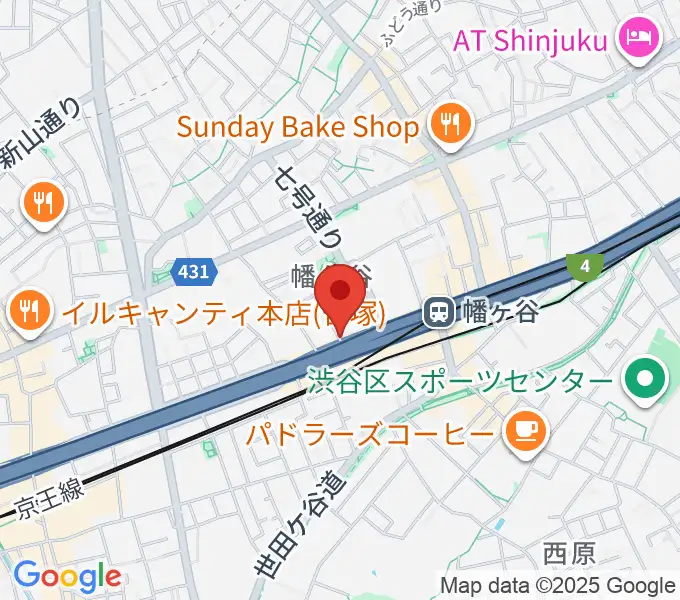プリヴェスタイル幡ヶ谷の地図
