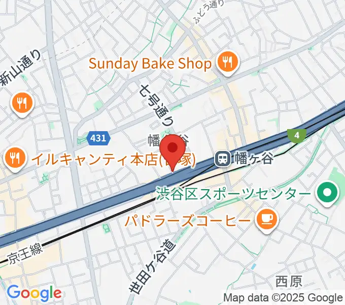 プリヴェスタイル幡ヶ谷の地図
