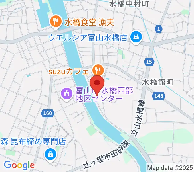 ギターショップHIRUYAの地図
