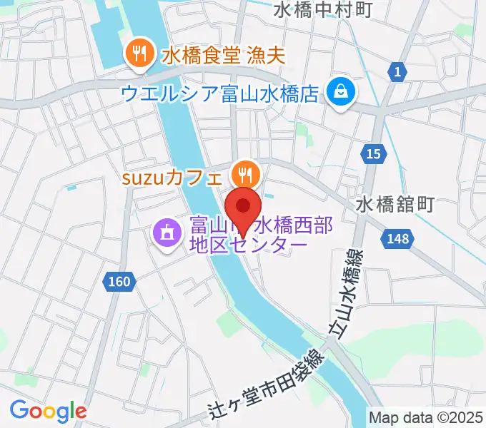 ギターショップHIRUYAの地図