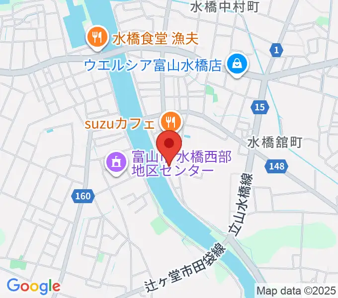 ギターショップHIRUYAの地図