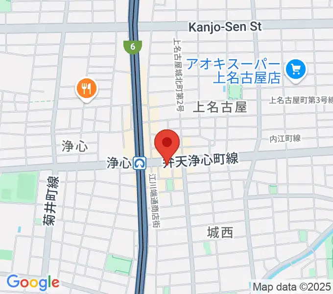 ビッグシティギターズの地図