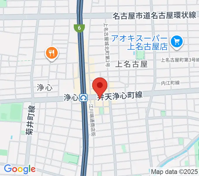 ビッグシティギターズの地図